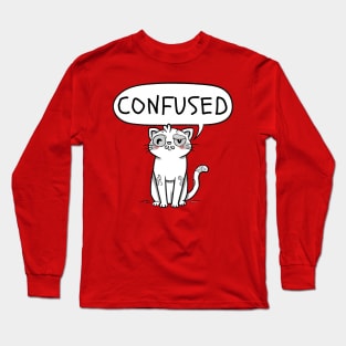 Confused Cat Long Sleeve T-Shirt